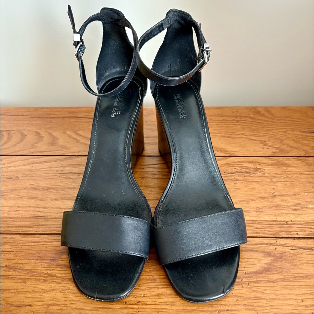Michael Kors Elegant Black Women's Wedge Sandals